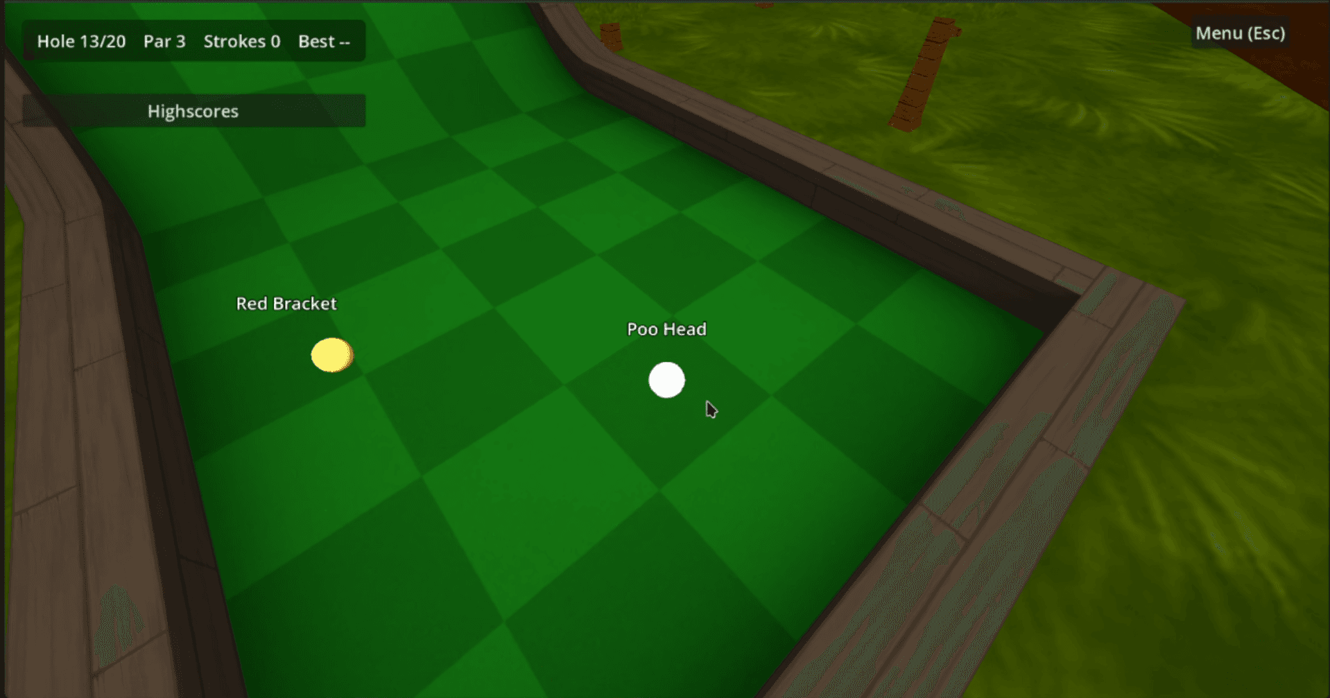 Two game windows showing two players moving together over Ziva's relay