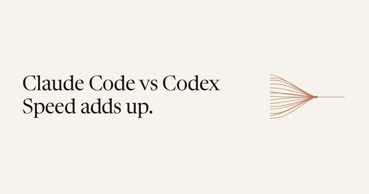 Claude Code vs Codex: I Get About 150 vs 30 Tokens/sec