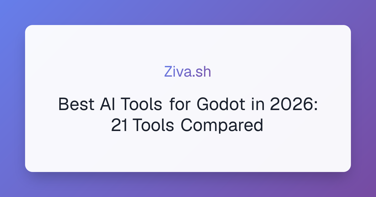 Best AI Tools for Godot in 2026: 21 Tools Compared