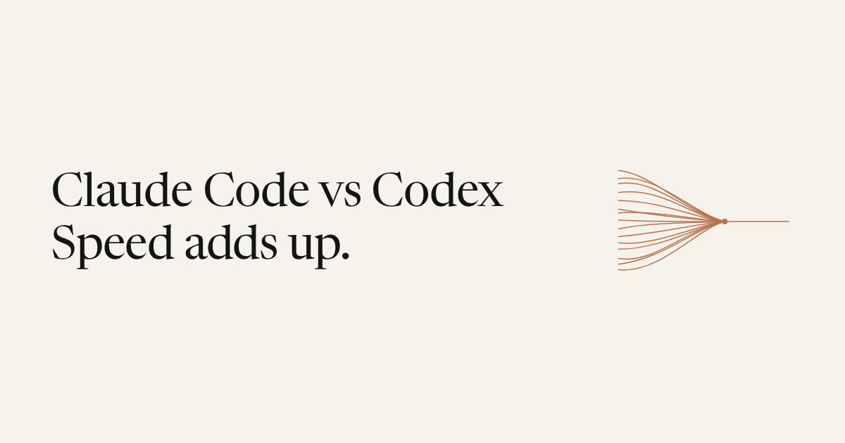 Claude Code vs Codex: I Get About 150 vs 30 Tokens/sec